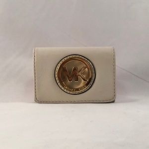 Michael Kors Fulton Leather Card Case Wallet (NEW)